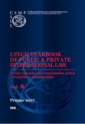 Czech Yearbook of Public & Private International Law (2017) vol. 8