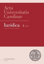 AUC Iuridika 2019/4 Zásadní projev europeizace čekého trestního řádu